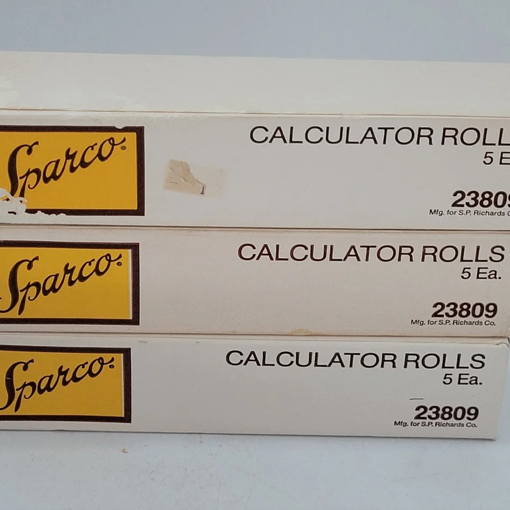 Rare Vintage (Lot Of 2) Canon PZ-D & P1-DIV Palm Printing Calculators W/PAPER. O